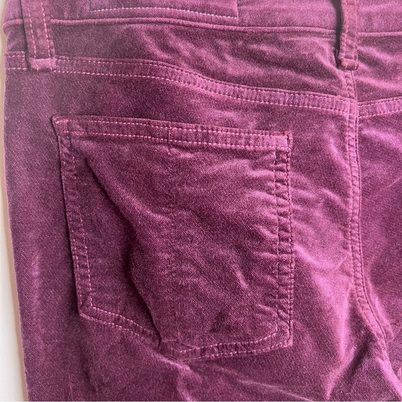 Rag & Bone Burgundy Velvet Skinny Jeans Size 28 - Picture 10 of 13